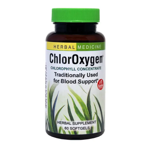 Herbs Etc. ChlorOxygen,Chlorophyll Concentrate,60 Fast-Acting Softgels – image 1
