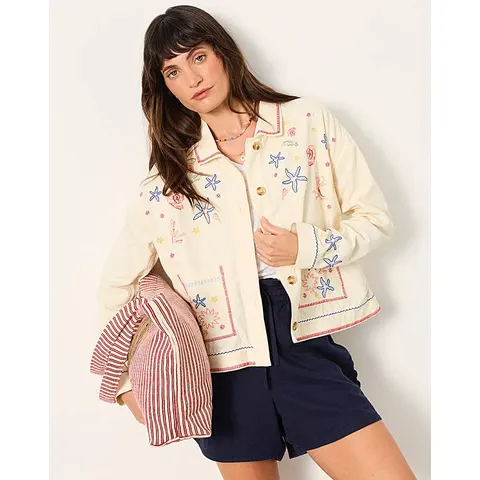 FatFace Shells Embroidered Jacket – image 1