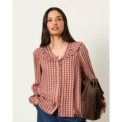FatFace Alba Gingham Blouse – 028728 – image 1
