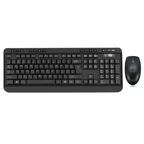 Adesso Antimicrobial Wireless Desktop Keyboard and Mouse – image 1
