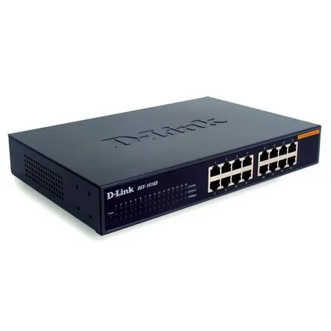 D-LINK DES-1016D - Switch, 16 puertos, Fast Ethernet – imagen 1