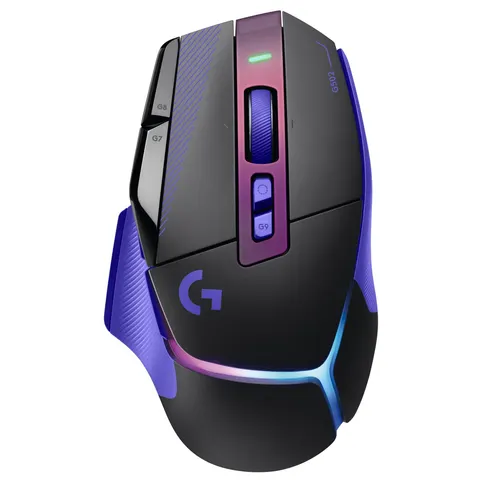 Logitech Mouse Gaming G502 X Plus-nero/lilla – immagine 1