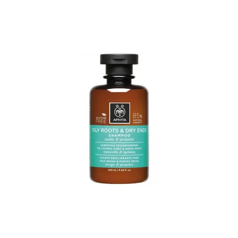 Apivita Oily Roots Dry Ends Shampoo – afbeelding 1
