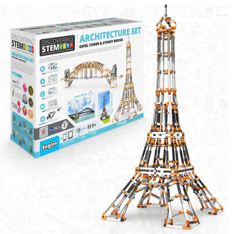 Engino Stem Architecture Set Eiffel Tower and Sydney Bridge – image 1