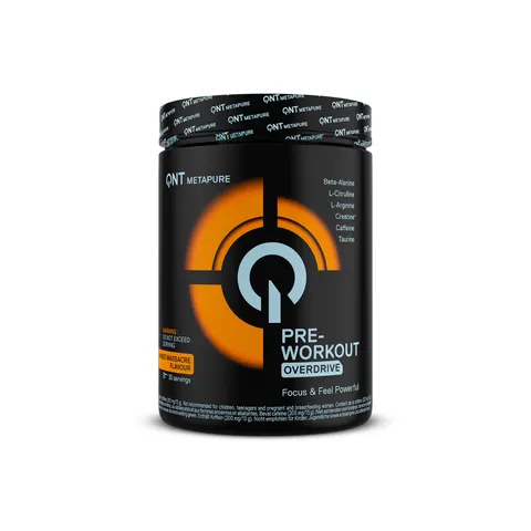 Complément alimentaire QNT Pre Workout Overdrive – Noir – QNTMETA007 – image 1