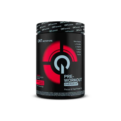 Complément alimentaire QNT Pre Workout Overdrive – Noir – QNTMETA008 – image 1