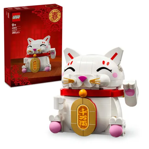 LEGO Lucky Cat Display Model Building Kit 40813 – image 1
