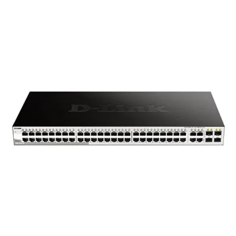 D-Link DGS-1210-52/E, 52-Port Layer 2 Smart Managed Gigabit Switch – Schwarz – Bild 1