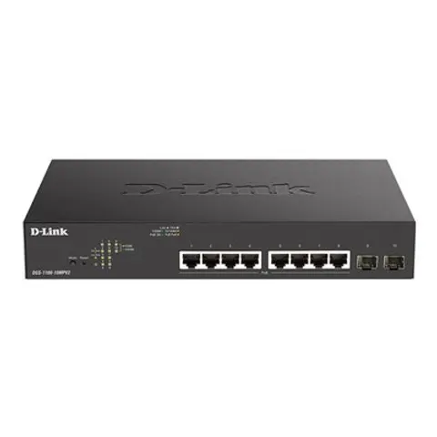 D-LINK D111MPV2E - Switch, 10-Port, Gigabit Ethernet, PoE – image 1