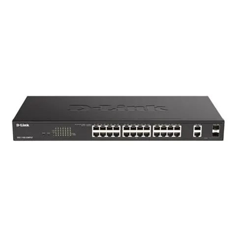 D-LINK 1126MPV2E - Switch, 28-port, Gigabit Ethernet, manageable, PoE – image 1