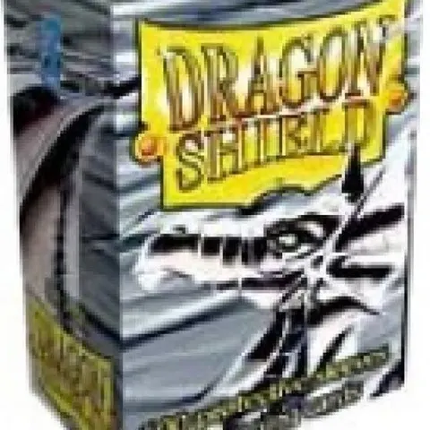 Dragon Shield - Standard Size Card Sleeves Silver Classic 100x – afbeelding 1