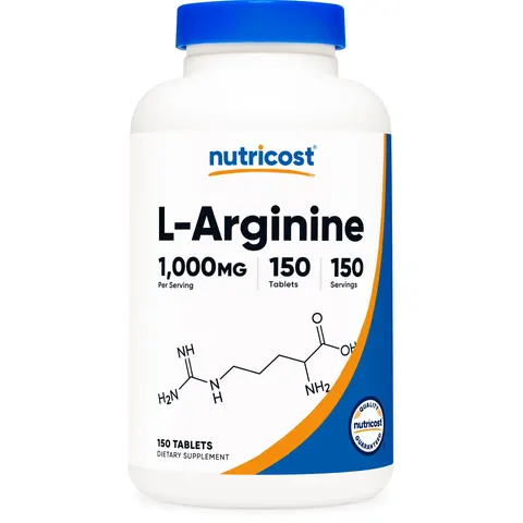 Nutricost, L-Arginine, 1,000 mg, 150 Tablets – image 1