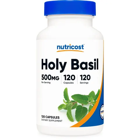 Nutricost, Holy Basil, 500 mg, 120 Capsules – image 1