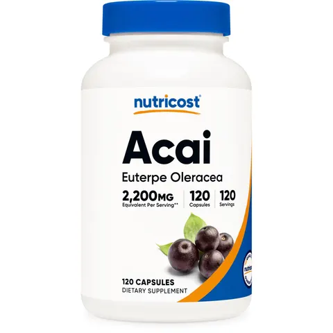 Nutricost, Acai, 2,200 mg, 120 Capsules – image 1