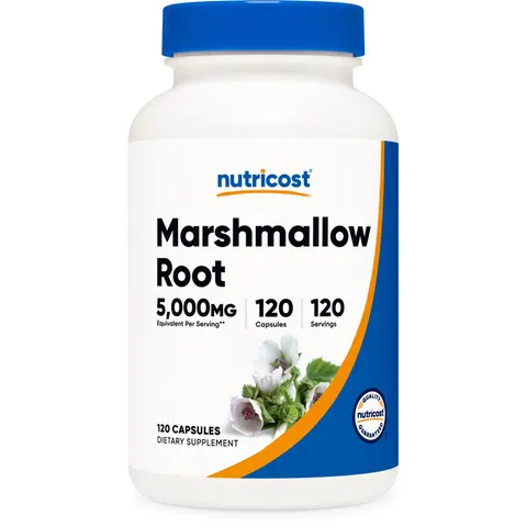 Nutricost, Marshmallow Root, 5,000 mg, 120 Capsules – image 1