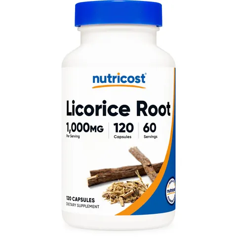 Nutricost, Licorice Root, 500 mg, 120 Capsules – image 1