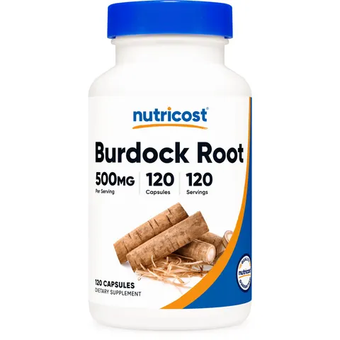 Nutricost, Burdock Root, 500 mg, 120 Capsules – image 1