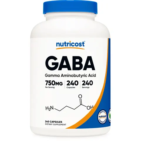 Nutricost, GABA, 750 mg, 240 Capsules – image 1