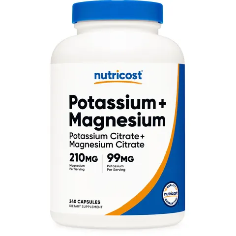 Nutricost, Potassium + Magnesium, 240 Capsules – image 1