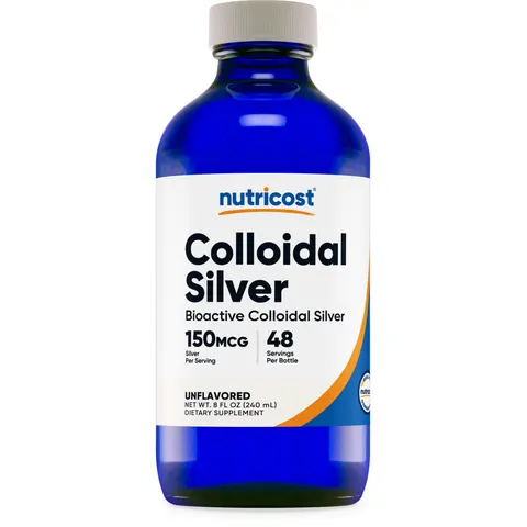 Nutricost, Colloidal Silver, Unflavored, 8 fl oz (240 ml) – image 1