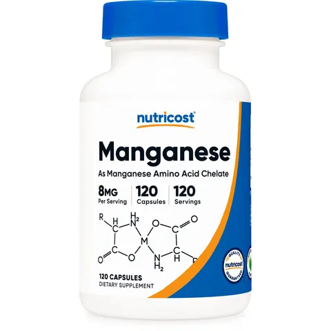 Nutricost, Manganese, 8 mg, 120 Capsules – image 1