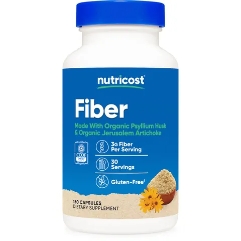 Nutricost, Fiber, 150 Capsules – image 1