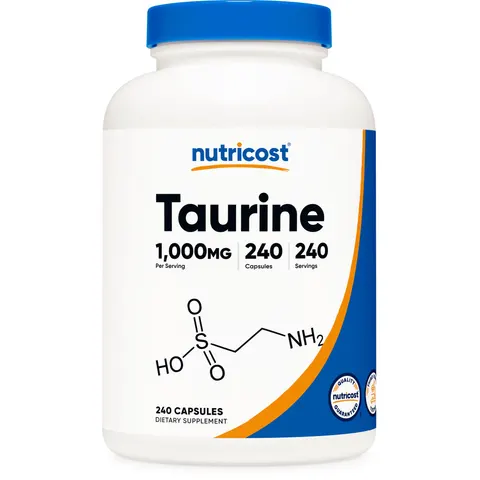 Nutricost, Taurine, 1,000 mg, 240 Capsules – image 1