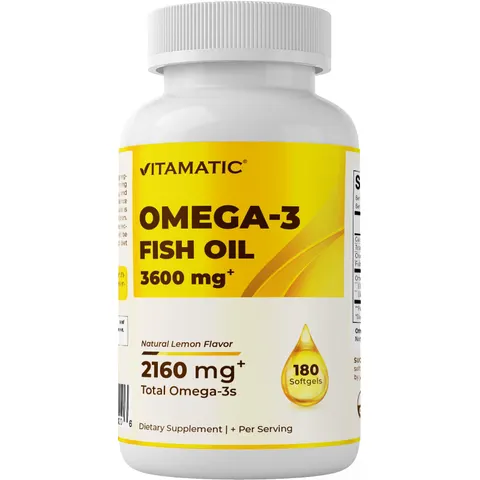 Omega-3 Fish Oil, Natural Lemon – image 1
