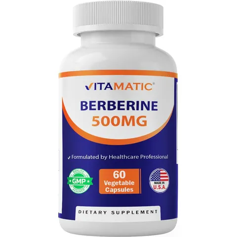 Vitamatic, Berberine, 500 mg, 60 Vegetable Capsules – image 1