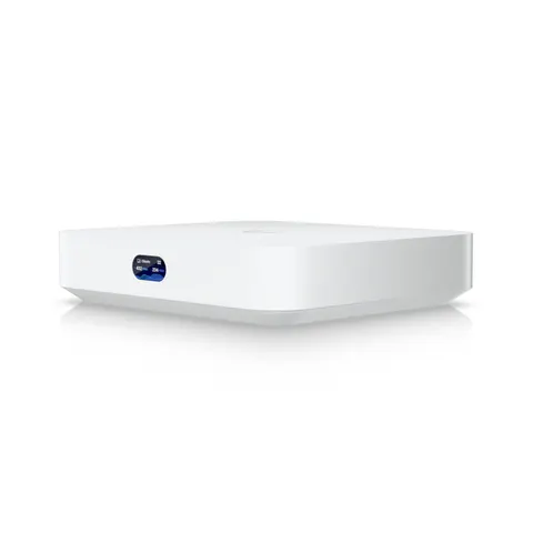 Ubiquiti Cloud Gateway Max 512GB SSD - Gateway/controller 5x Ethernet 2.5Gbps - IPv6 ondersteuning - Netadapter meegeleverd - Wit – afbeelding 1