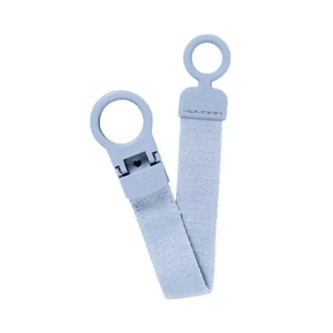 BIBS Soother Clip Loop Dusty Blue – image 1