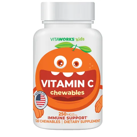 Kids, Vitamin C Chewables, Sour Orange – image 1