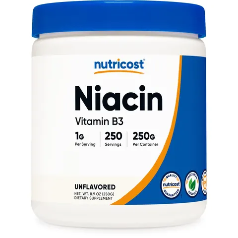 Nutricost, Niacin, Unflavored, 8.9 oz (250 g) – image 1