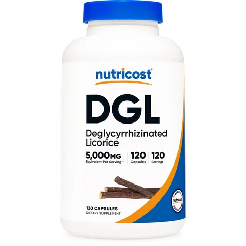 Nutricost, DGL, 5,000 mg, 120 Capsules – image 1