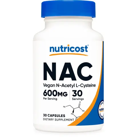 Nutricost, NAC, 600 mg, 30 Capsules – image 1