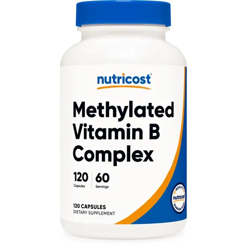 Nutricost, Methylated Vitamin B Complex, 120 Capsules – image 1