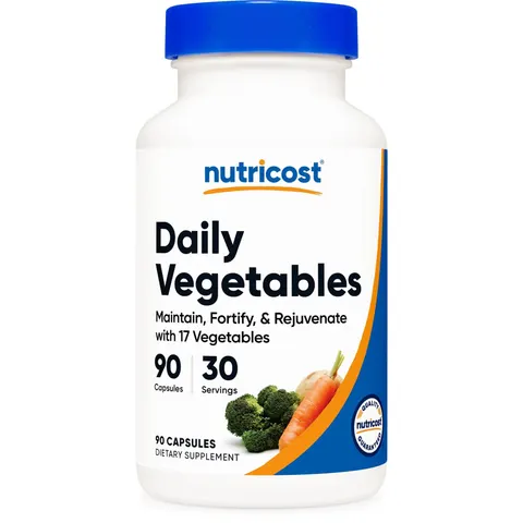 Nutricost, Daily Vegetables, 90 Capsules – image 1