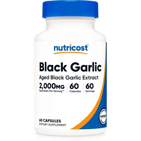Nutricost, Black Garlic, 2,000 mg, 60 Capsules – image 1