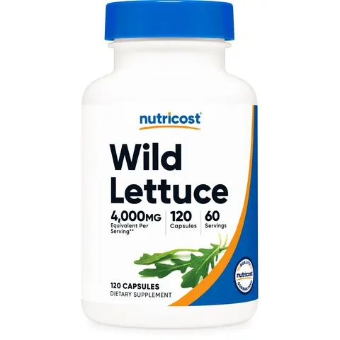 Nutricost, Wild Lettuce, 120 Capsules (80 mg per Capsule) – image 1