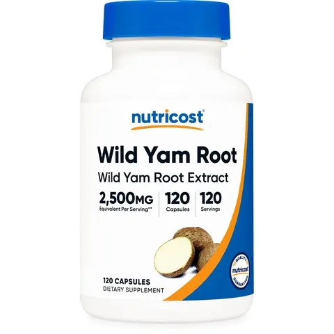 Nutricost, Wild Yam Root, 120 Capsules (125 mg per Capsule) – image 1