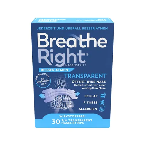 Besser Atmen Breathe Right Nasenstrips Transparent – Bild 1