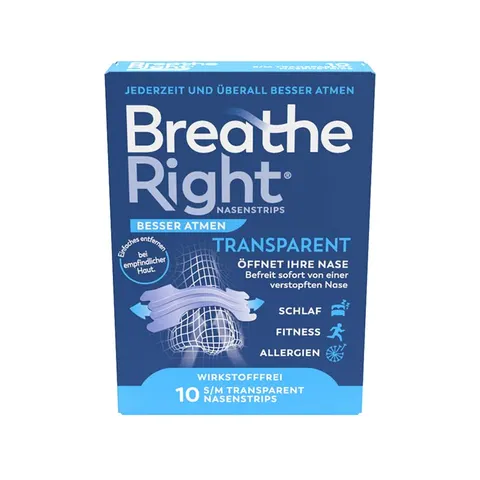 Breathe Right Besser Atmen Nasenpflaster Menthol – Bild 1