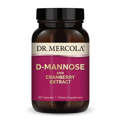 Dr. Mercola, D-Mannose and Cranberry Extract, 60 Capsules – image 1
