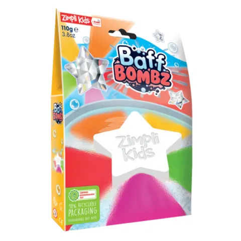 Zimpli Kids Star Bath Bomb Colour Play – 110 g – image 1