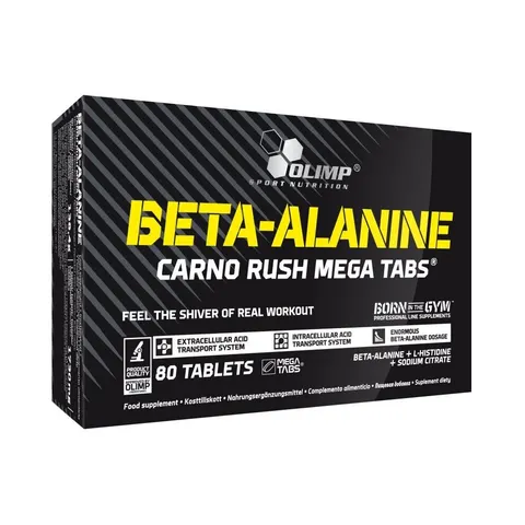 OLIMP Beta-Alanine Carno Rush Mega Tabs 80 Tavolette – immagine 1