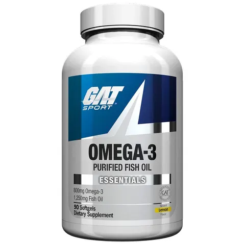 GAT, Omega-3, Lemon, 90 Softgels – image 1