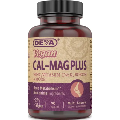 DEVA Vegan Calcium Magnesium Plus Zinc – 90 Tablets – image 1