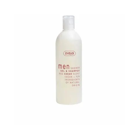 Ziaja Uomo gel doccia e shampoo cedro rosso 400 ml – immagine 1