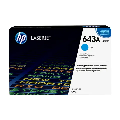 HP 643A (Q5951A) - Cyan - Toner – Bild 1
