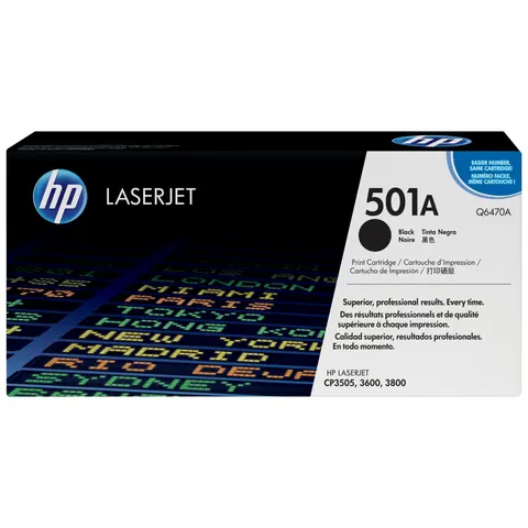 HP 501A (Q6470A) - Noir - Toner Noir – image 1